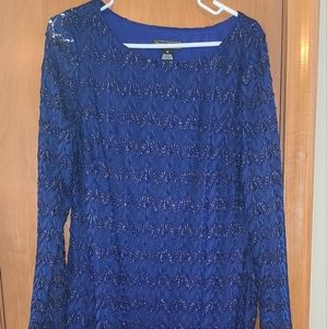 Knee length Blue dress